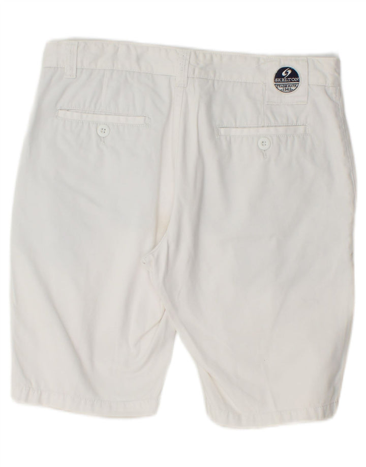 VINTAGE Mens Chino Shorts IT 48 Medium W32 White Cotton