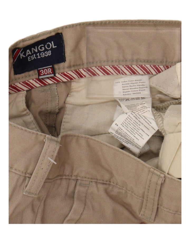 KANGOL Mens Slim Chino Trousers W30 L30 Beige Cotton Vintage Kangol and Second-Hand Kangol from Messina Hembry 