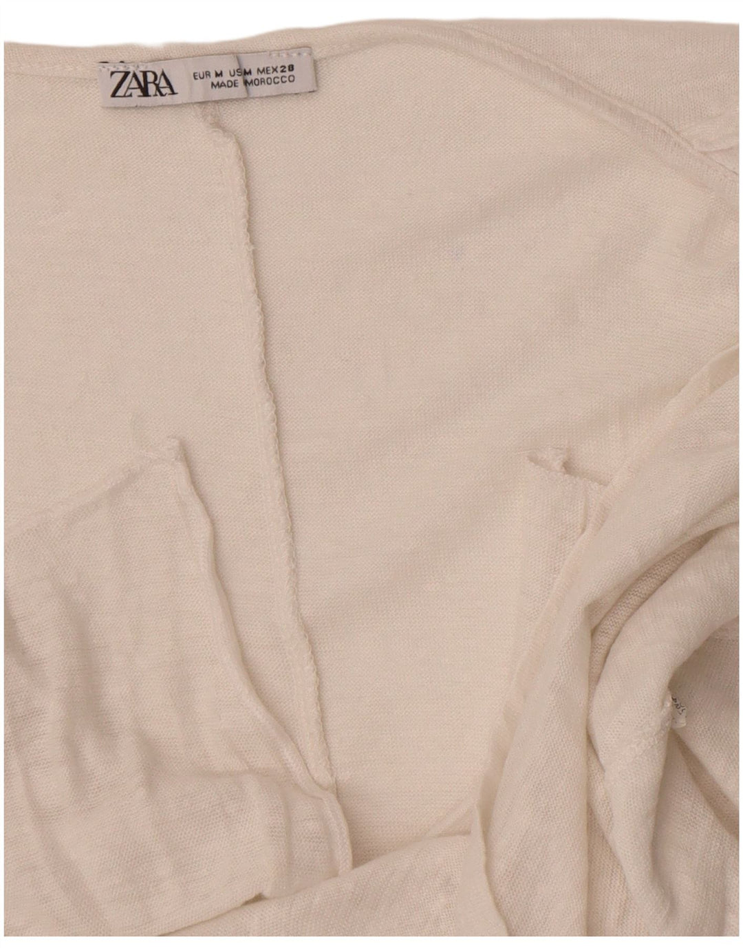 Zara Womens Sleeveless Blouse Top UK 12 Medium White Flecked