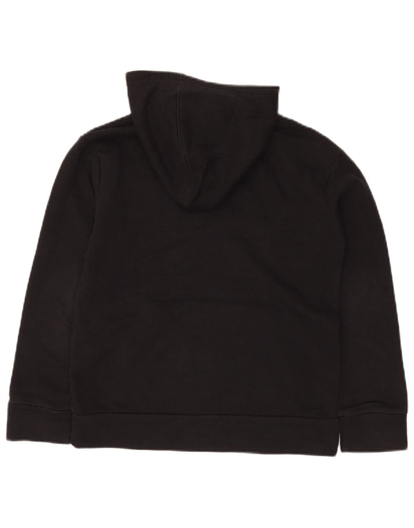 PUMA Boys Graphic Hoodie Jumper 10-11 Years Medium Black Spotted