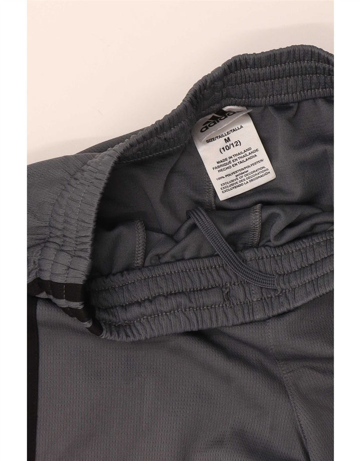 Adidas Boys Sport Shorts 10-11 Years Medium Grey Polyester