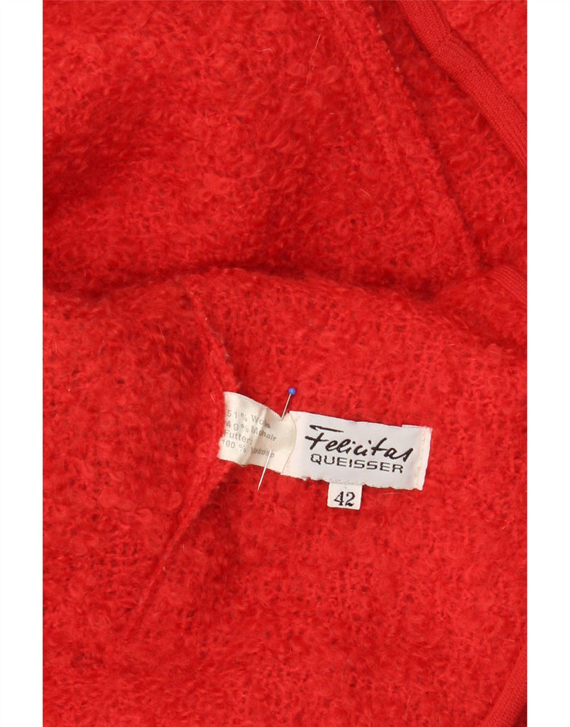 VINTAGE Womens 2 Piece Skirt Set EU 42 Large W28 L24 Red Wool Vintage Vintage and Second-Hand Vintage from Messina Hembry 