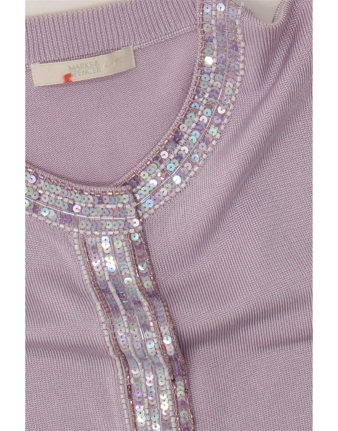 Marks & Spencer Womens Cardigan Sweater UK 10 Small Purple