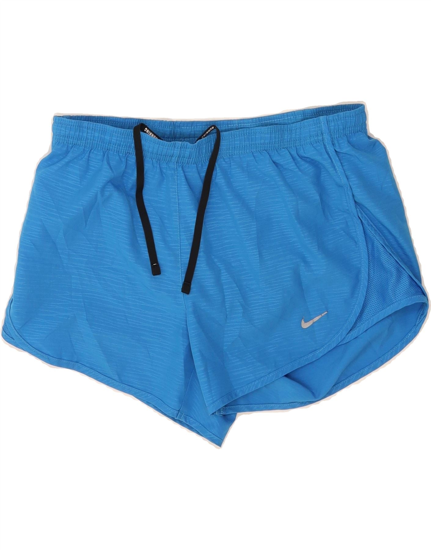 Short de sport Nike Dri-Fit pour femme, taille UK XS, bleu chiné