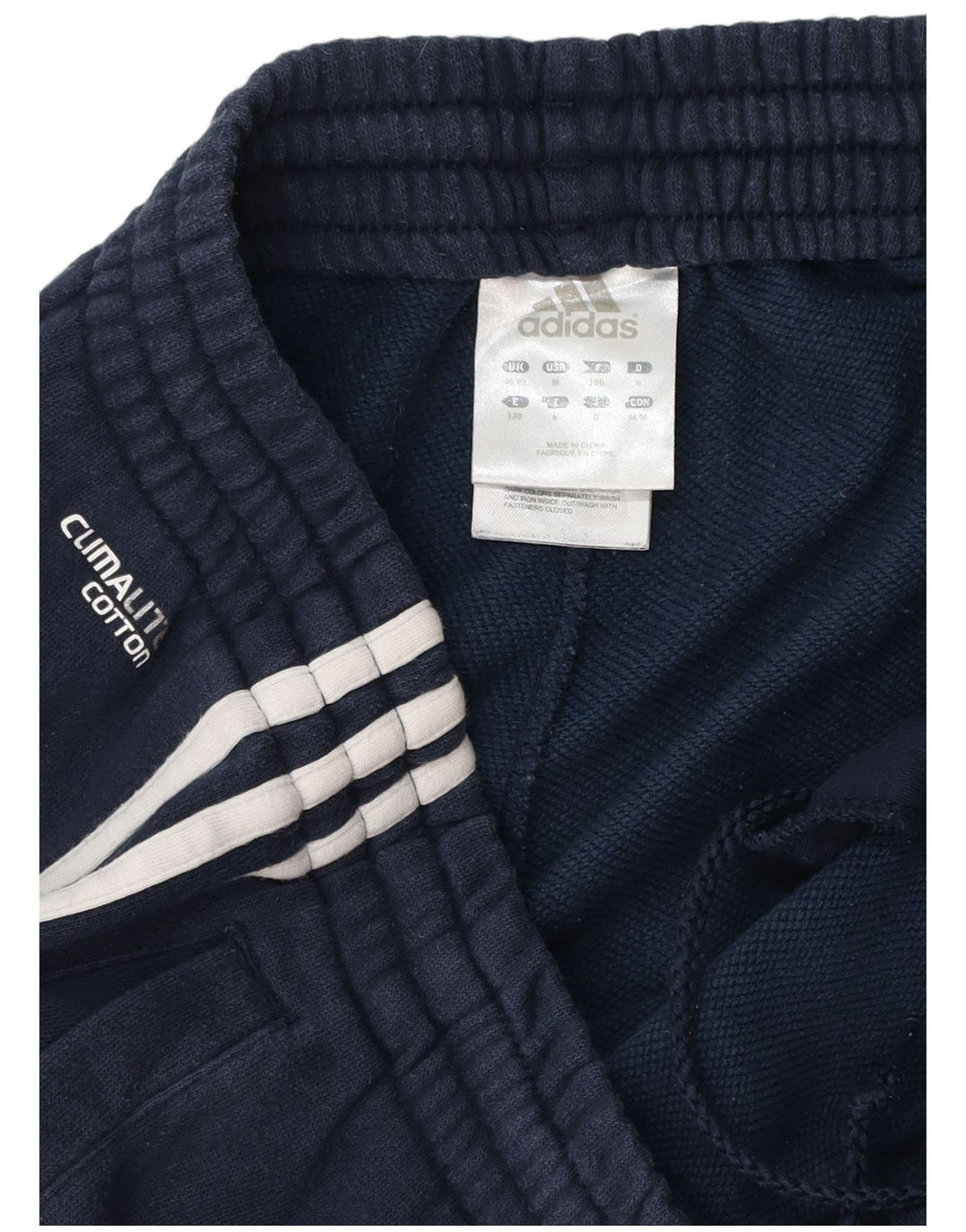 ADIDAS Mens Climalite Tracksuit Trousers UK 40/42 Medium  Navy Blue Cotton