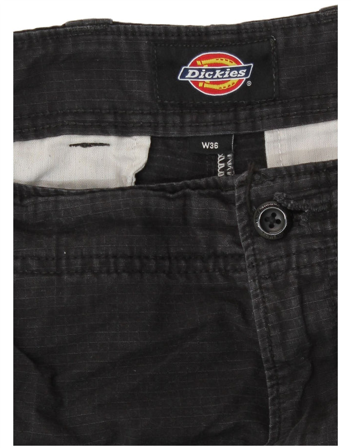 Dickies Mens Straight Cargo Trousers W36 L31 Black