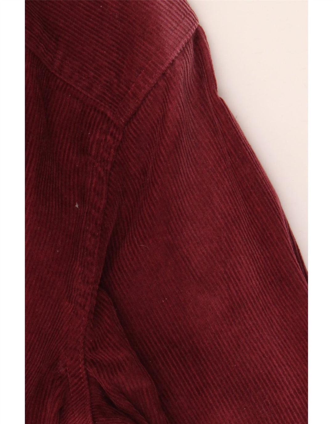 CREW CLOTHING Mens Corduroy Shirt Medium Burgundy Cotton