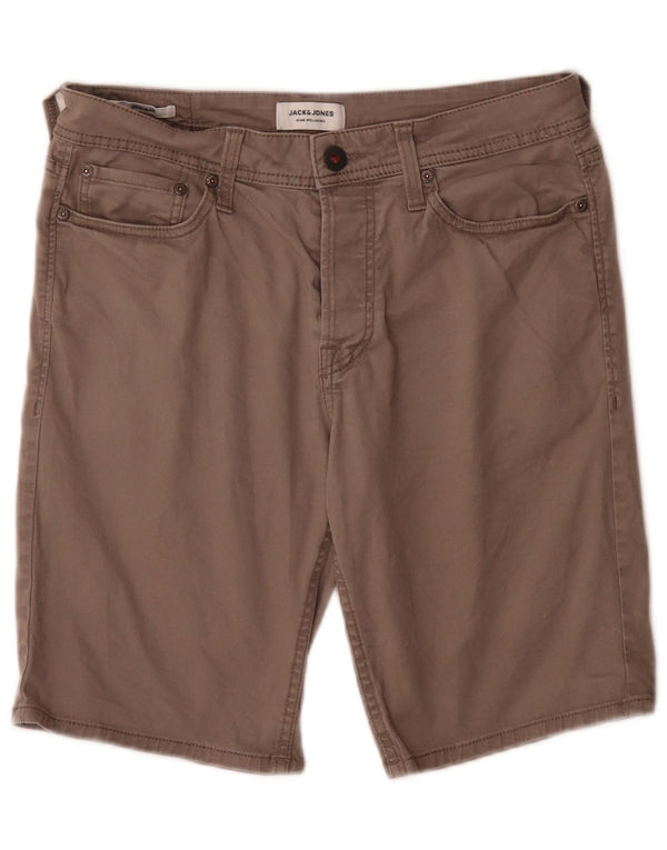 Jack & Jones Mens Casual Shorts Small W29 Grey Cotton