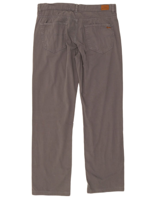 Harmont & Blaine Mens Straight Casual Trousers IT 48 Medium Grey Cotton