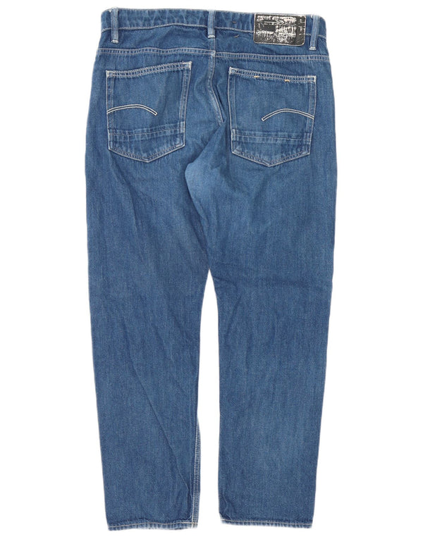 G-Star Mens Straight Jeans W32 L27 Blue Cotton