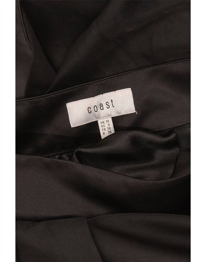 Coast Womens Asymmetric Tiered Skirt UK 10 Small W26 Black