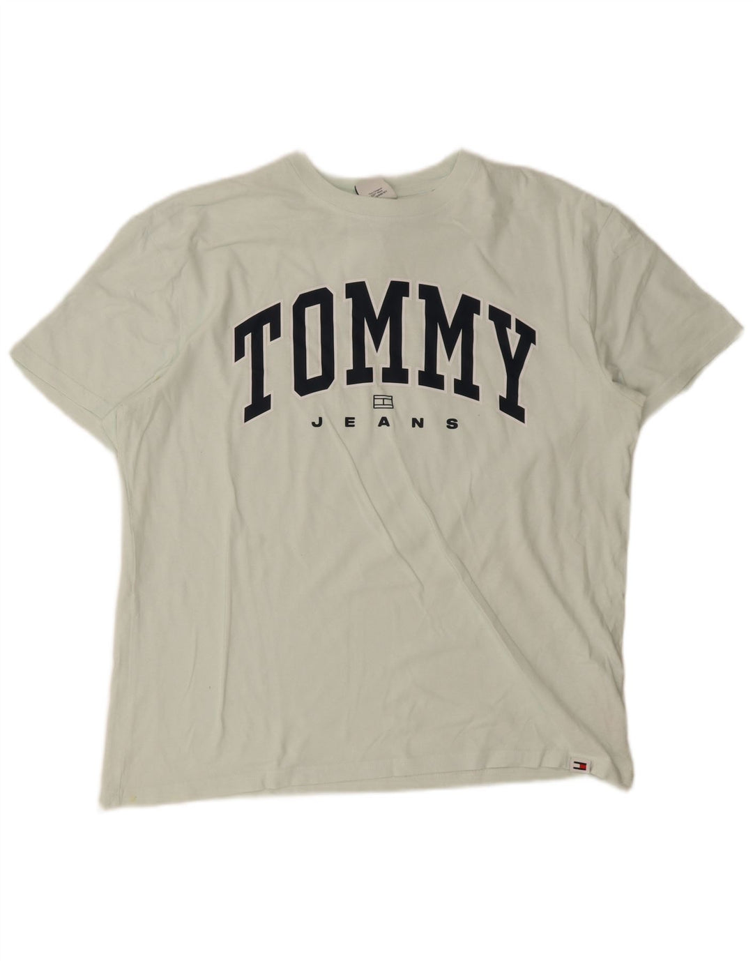 Tommy Hilfiger Mens Graphic T-Shirt Top Large Blue Cotton