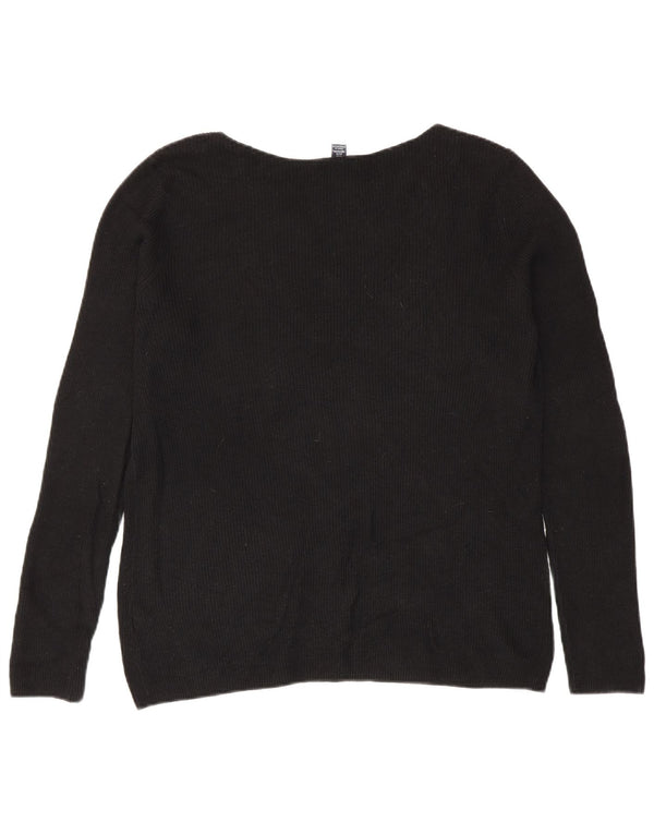 Gap Womens Boat Neck Jumper Sweater UK 18 XL Black Cotton