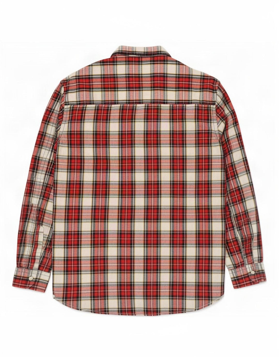 Vintage Mens Shirt XL Red Plaid Cotton