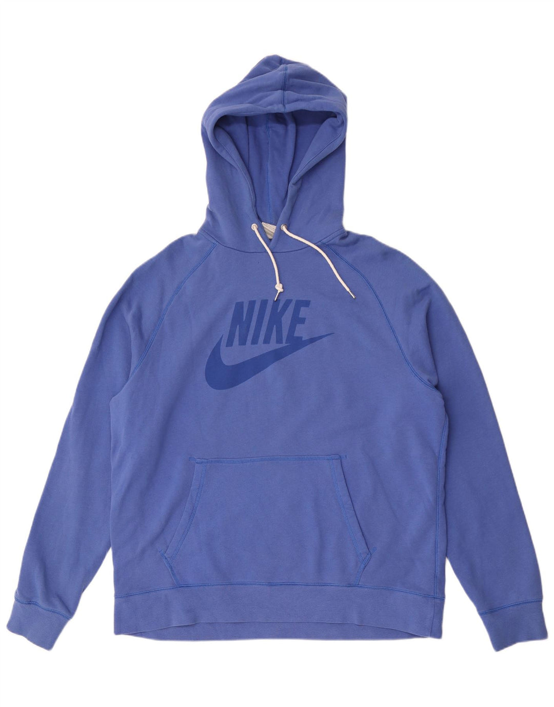 Nike Mens Graphic Hoodie Jumper XL Blue Cotton
