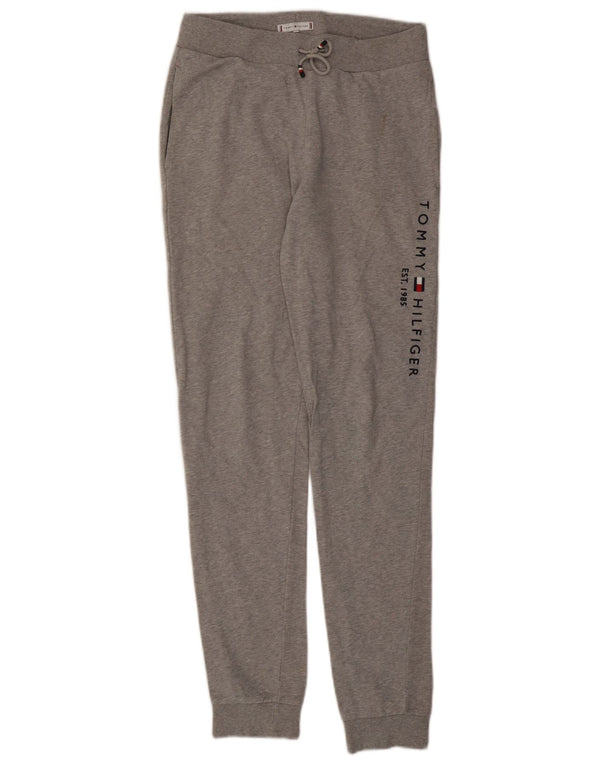Tommy Hilfiger Mens Graphic Tracksuit Trousers Joggers Medium Grey Cotton
