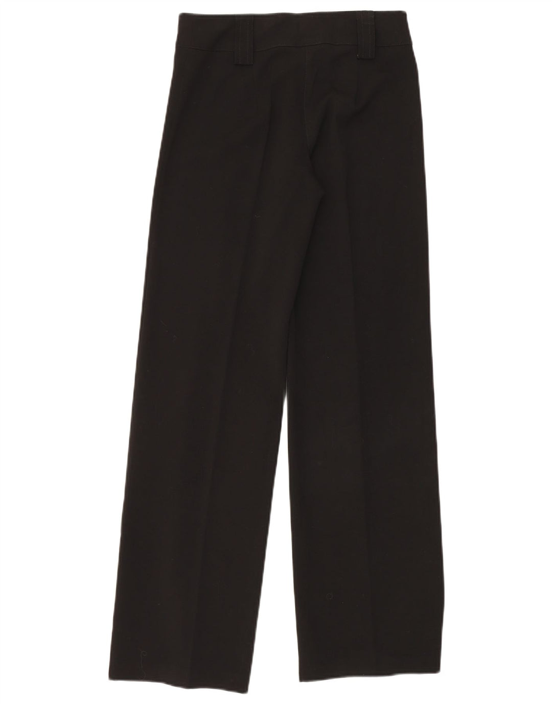 VINTAGE Womens Straight Suit Trousers Small W27 L32 Black Polyester