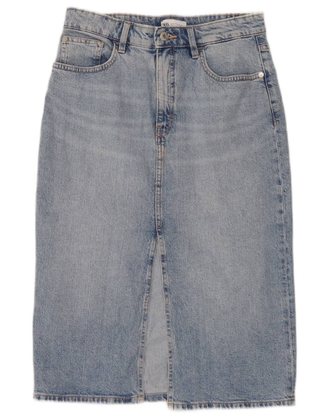 Zara Womens Denim Skirt Medium W28 Blue
