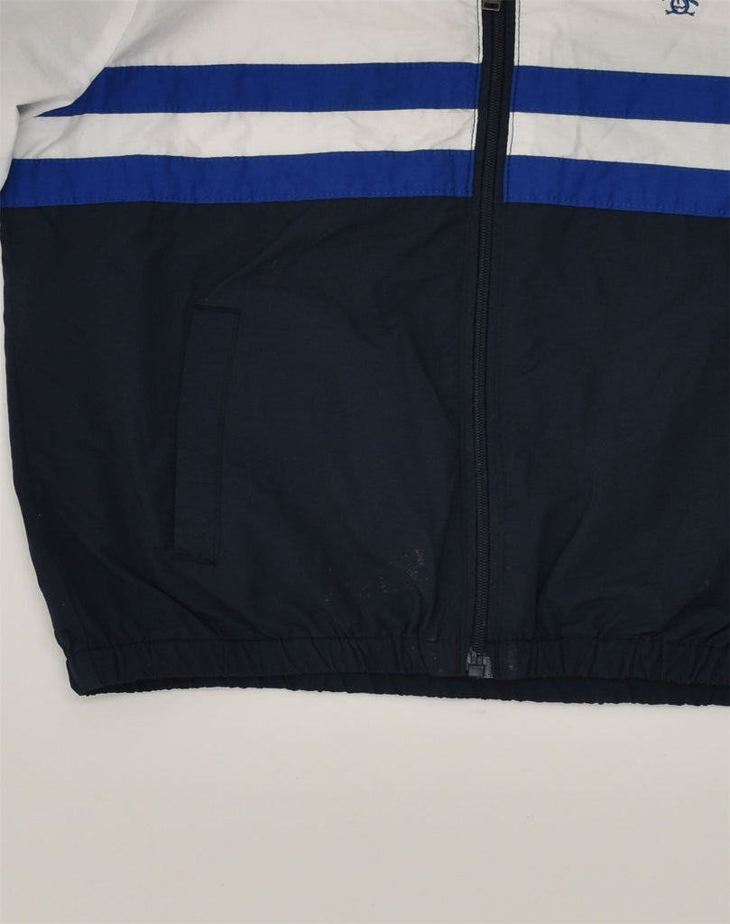 PENGUIN Boys Tracksuit Top Jacket 10-11 Years Navy Blue Colourblock Cotton | Vintage Penguin | Thrift | Second-Hand Penguin | Used Clothing | Messina Hembry 