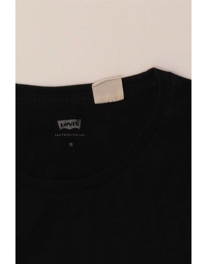 Levi's Womens T-Shirt Top UK 12 Medium Black