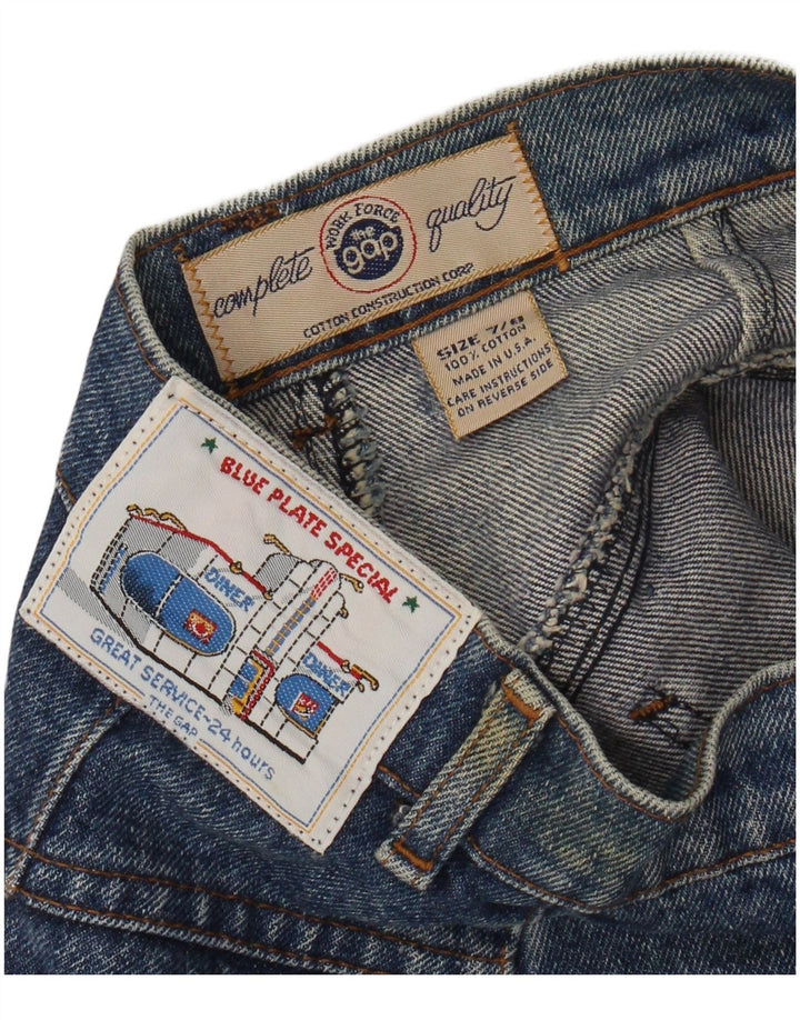 Gap Girls Denim Skirt 7-8 Years W24 Blue Cotton