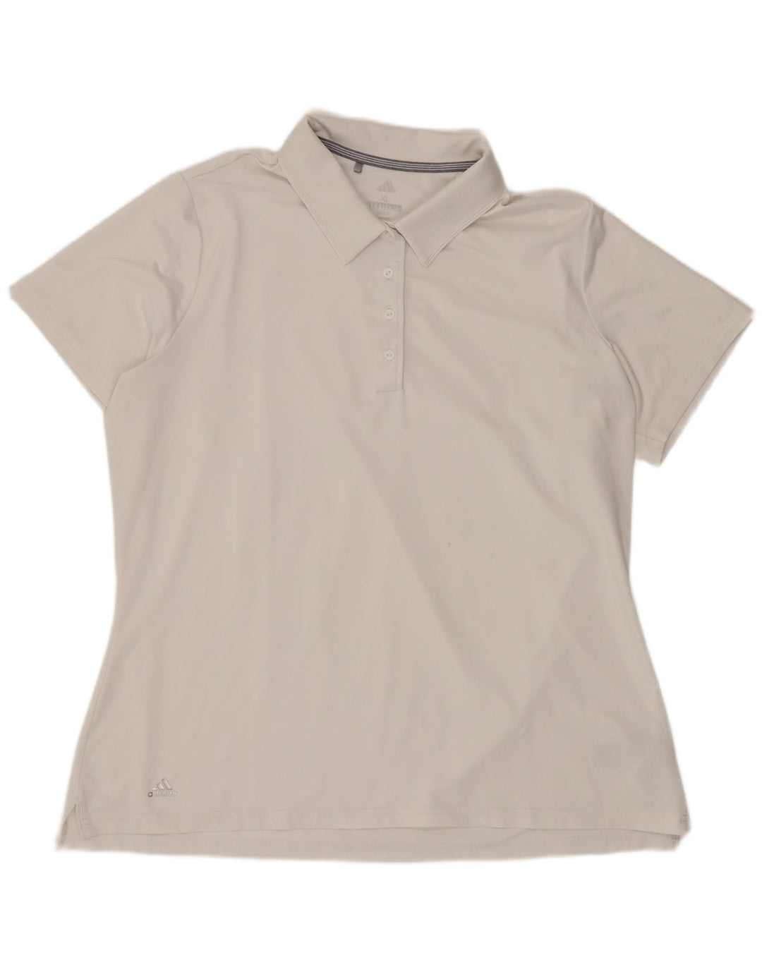 Adidas Womens Polo Shirt UK 18 XL White Polyester