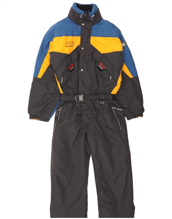 Brugi Mens Hooded Ski Jumpsuit IT 54 2XL  Grey Colourblock Polyamide