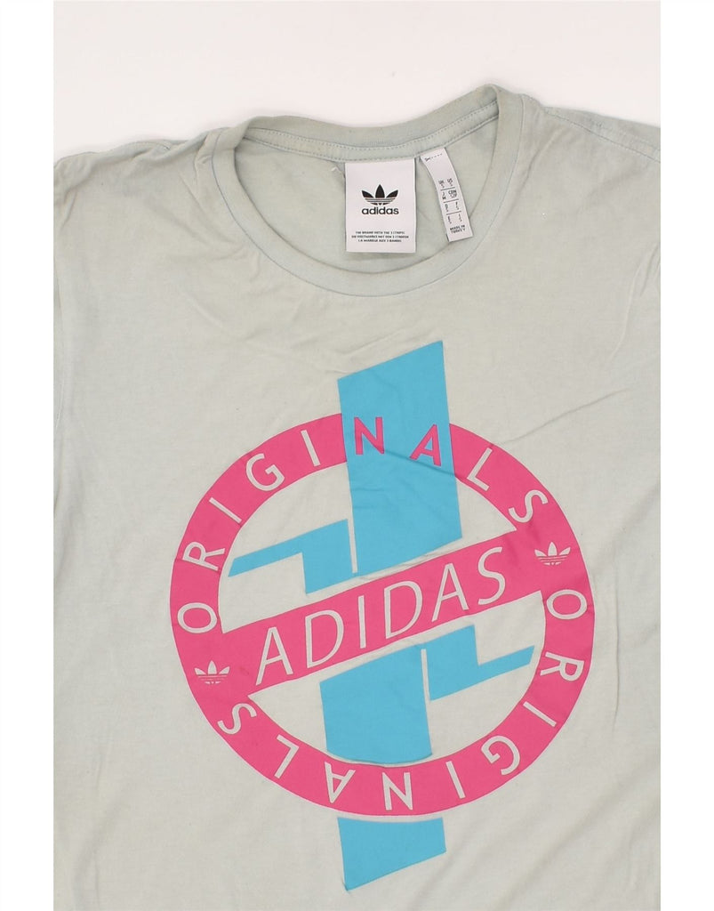 ADIDAS Mens Graphic T-Shirt Top Small Grey | Vintage Adidas | Thrift | Second-Hand Adidas | Used Clothing | Messina Hembry 