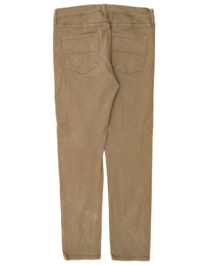 Marks & Spencer Mens Slim Jeans W32 L33 Khaki Cotton
