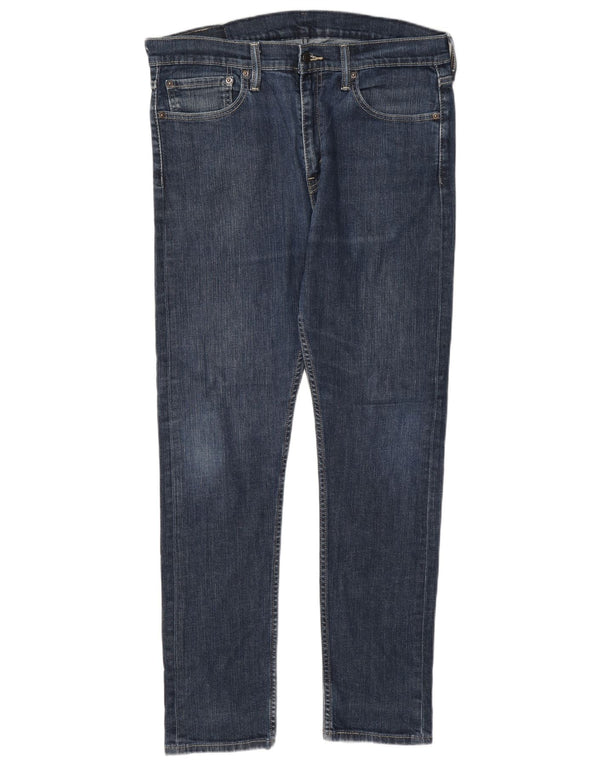 Levi's Mens 510 Skinny Jeans W34 L32 Blue Cotton