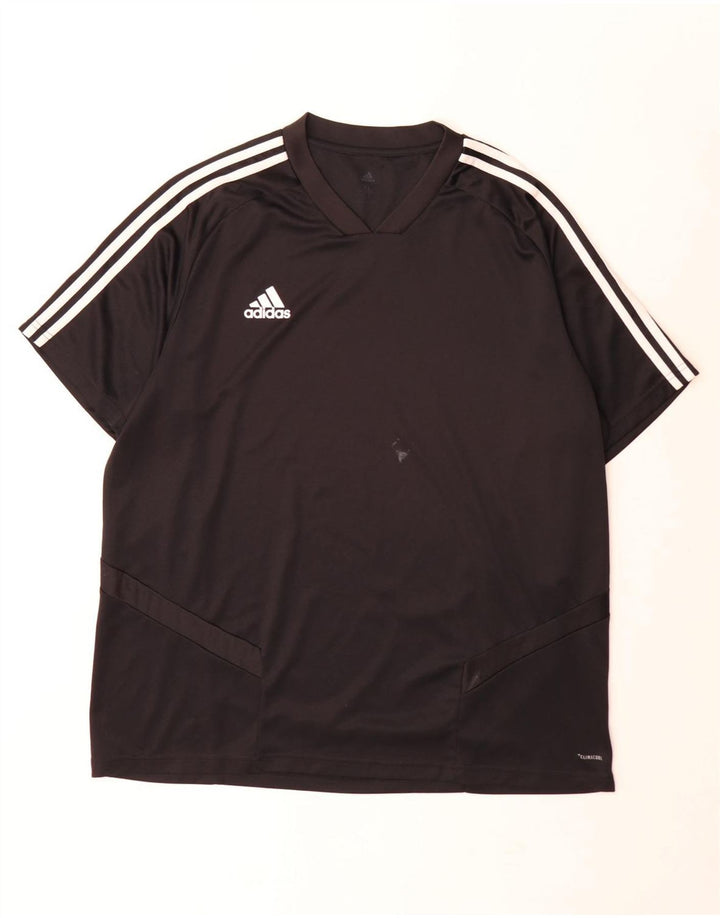 Adidas Mens Climacool T-Shirt Top XL Black Polyester