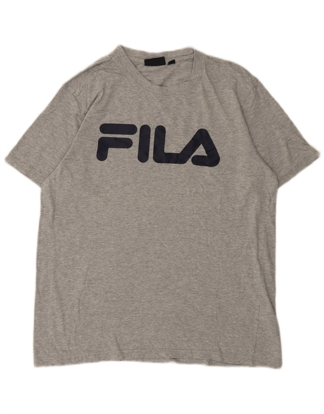 Fila Mens Graphic T-Shirt Top Medium Grey Flecked Cotton