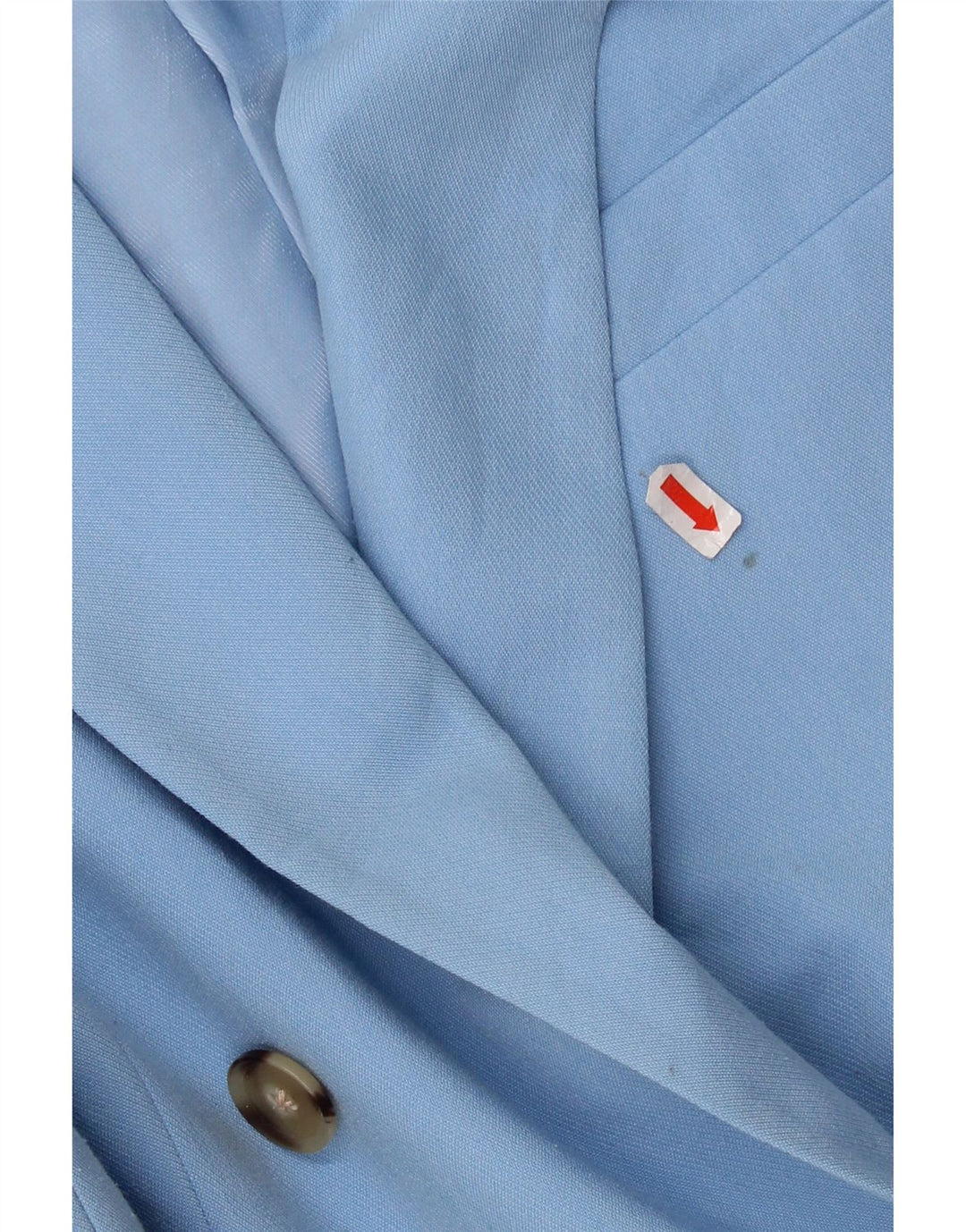 ZARA Womens Double Breasted Blazer Jacket UK 6 XS Blue Polyester