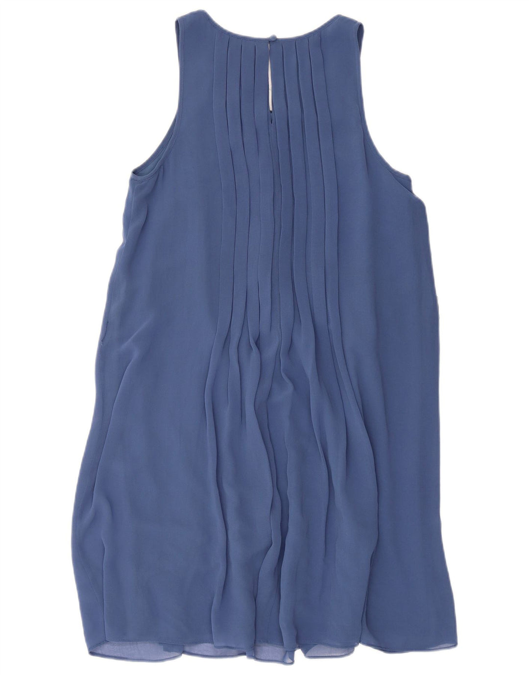 Zara Womens Sleeveless A-Line Dress UK 10 Small Blue