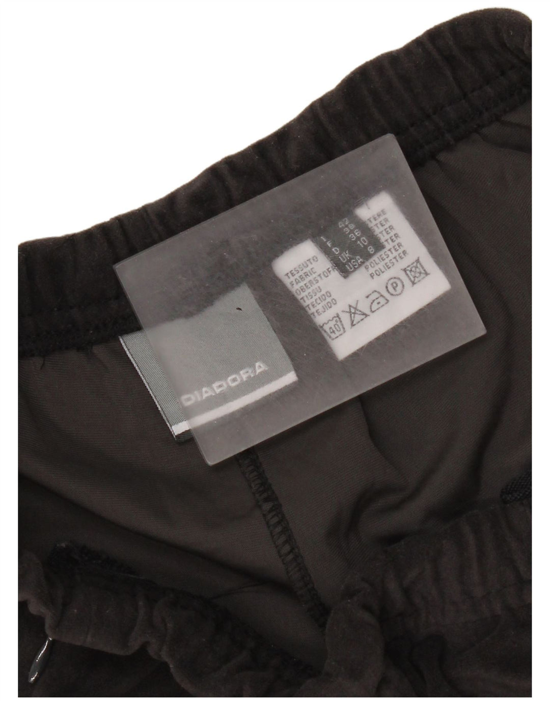 Diadora Womens Velour Tracksuit Trousers UK 10 Small  Grey Polyester