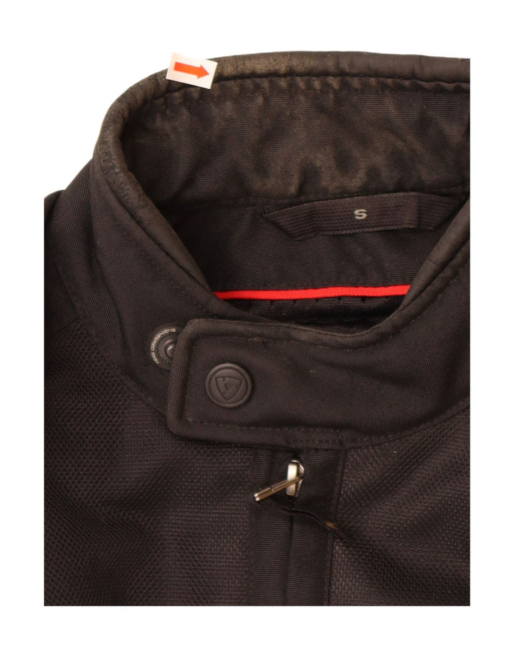 REVIT Mens Graphic Racer Jacket UK 36 Small Black Polyester