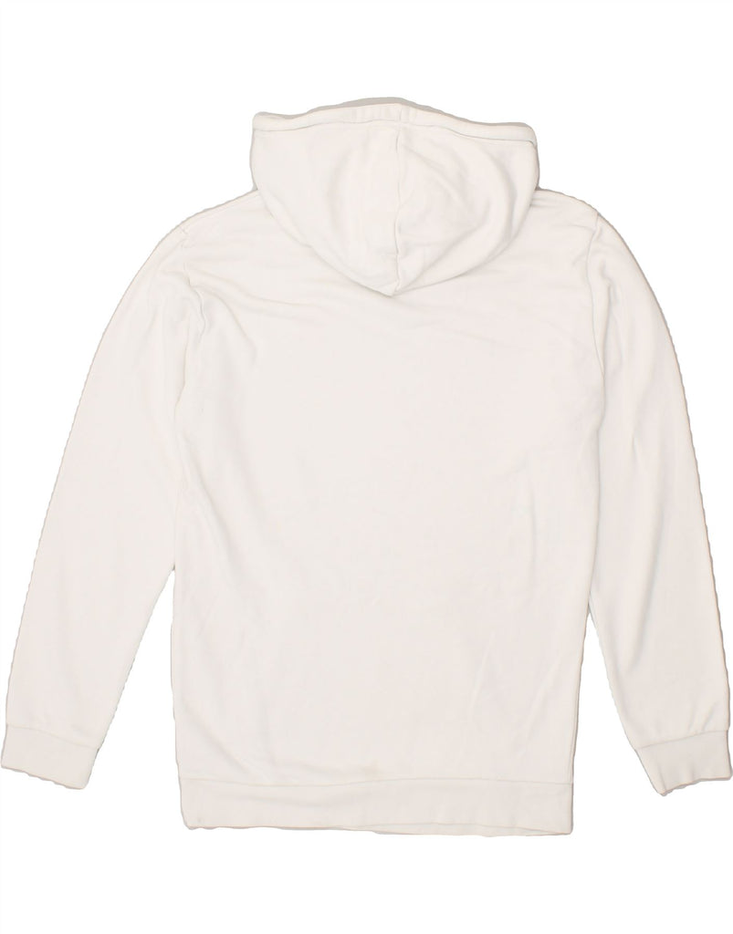 ADIDAS Mens Hoodie Jumper Small White Cotton | Vintage Adidas | Thrift | Second-Hand Adidas | Used Clothing | Messina Hembry 