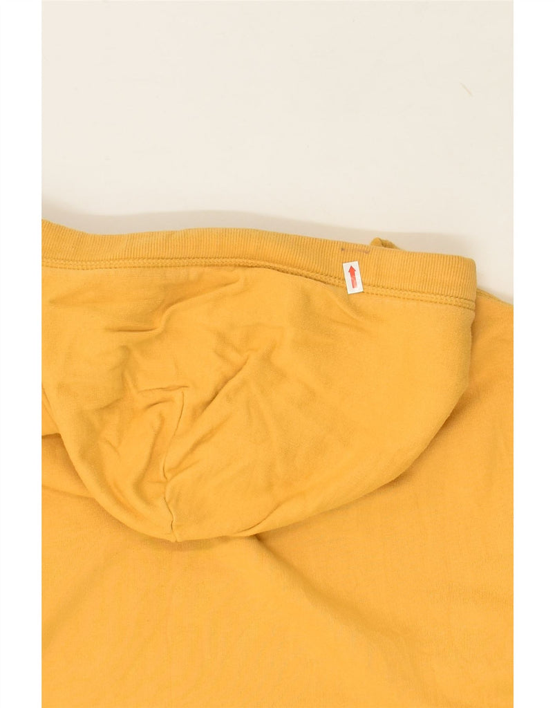 TOMMY HILFIGER Mens Graphic Hoodie Jumper Small Yellow Cotton | Vintage Tommy Hilfiger | Thrift | Second-Hand Tommy Hilfiger | Used Clothing | Messina Hembry 