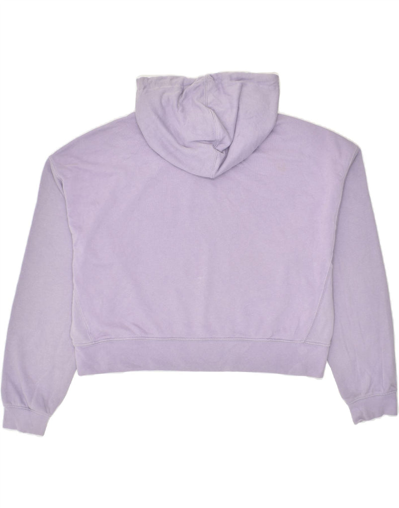 ADIDAS Womens Hoodie Jumper UK 16 Large Purple Cotton | Vintage Adidas | Thrift | Second-Hand Adidas | Used Clothing | Messina Hembry 