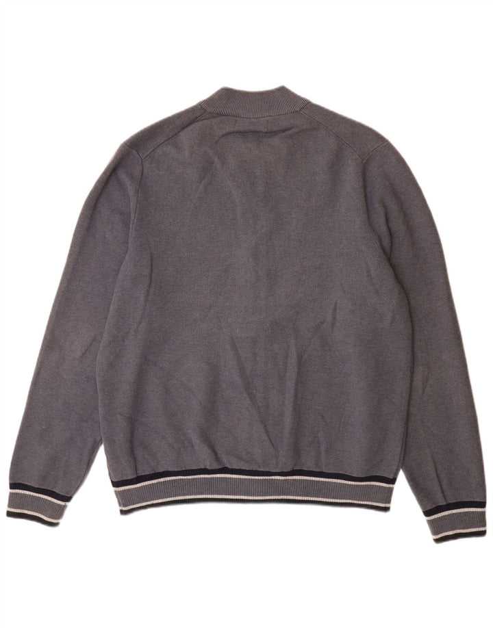 Marks & Spencer Mens Tracksuit Top Jacket XL Grey Cotton