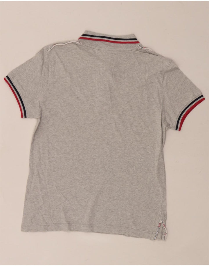 Dolce & Gabbana Mens Graphic Polo Shirt Small Grey Cotton