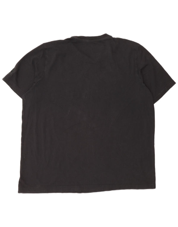 Adidas Mens Graphic T-Shirt Top 2XL Black Cotton