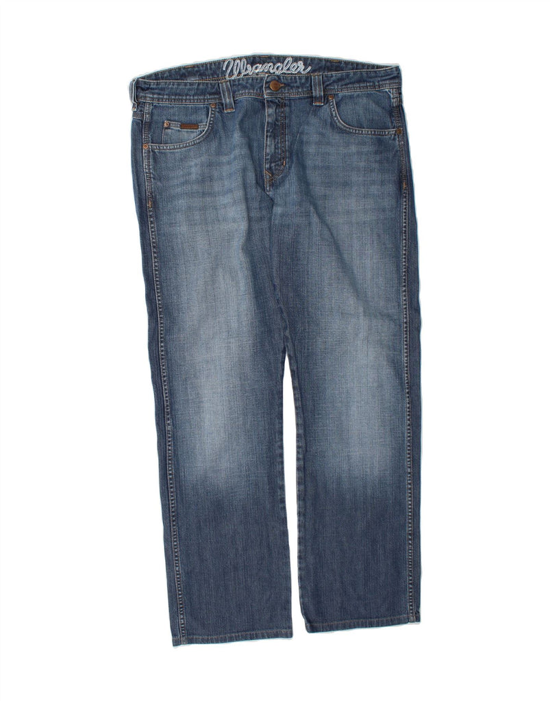 WRANGLER Mens Clyde Straight Jeans W38 L34 Blue Cotton Vintage Wrangler and Second-Hand Wrangler from Messina Hembry 