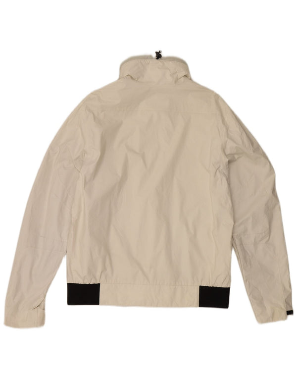 Murphy & Nye Womens Rain Jacket UK 18 XL Off White Colourblock