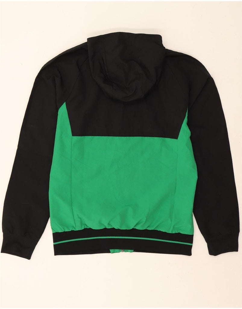 ADIDAS Mens Climalite Hooded Tracksuit Top Jacket Small Green Colourblock Vintage Adidas and Second-Hand Adidas from Messina Hembry 