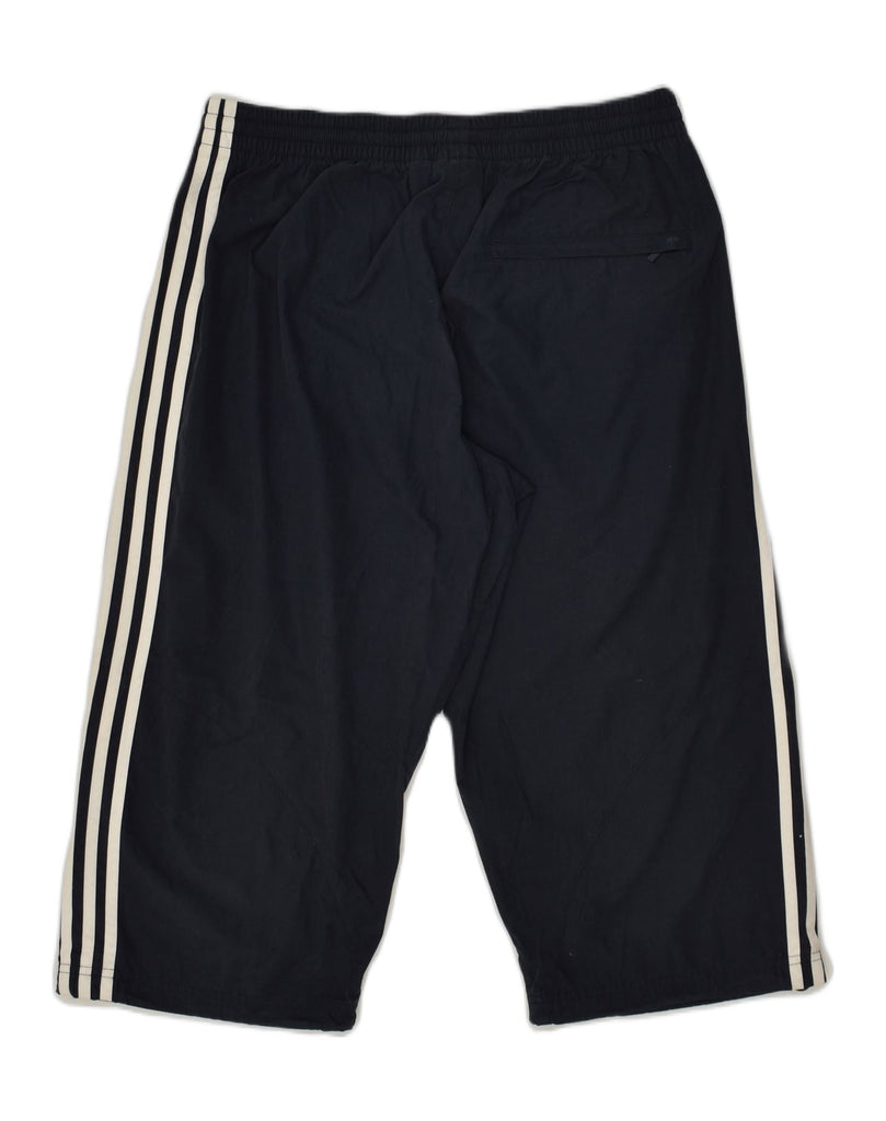 ADIDAS Mens Bermuda Sport Shorts Medium Navy Blue Polyester | Vintage Adidas | Thrift | Second-Hand Adidas | Used Clothing | Messina Hembry 