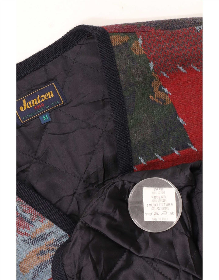 Jantzen Mens Winter Gilet UK 38 Medium Multicoloured Patchwork Novelty