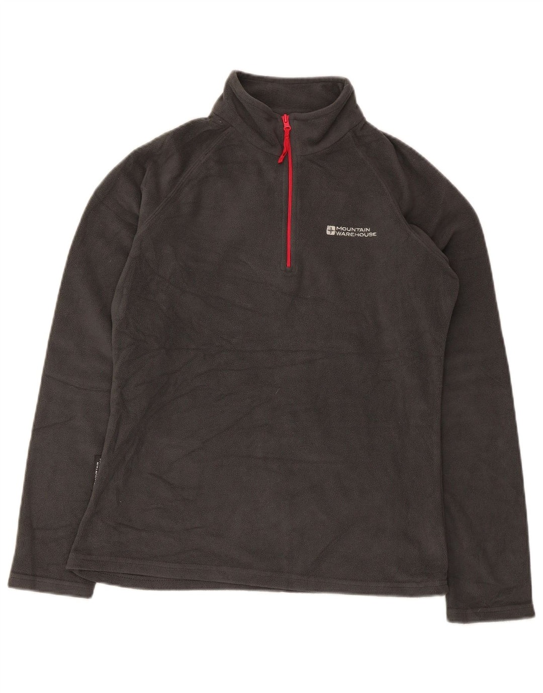 Mountain Warehouse Womens Zip Neck Fleece Jumper UK 8 Small Grey Polyester
