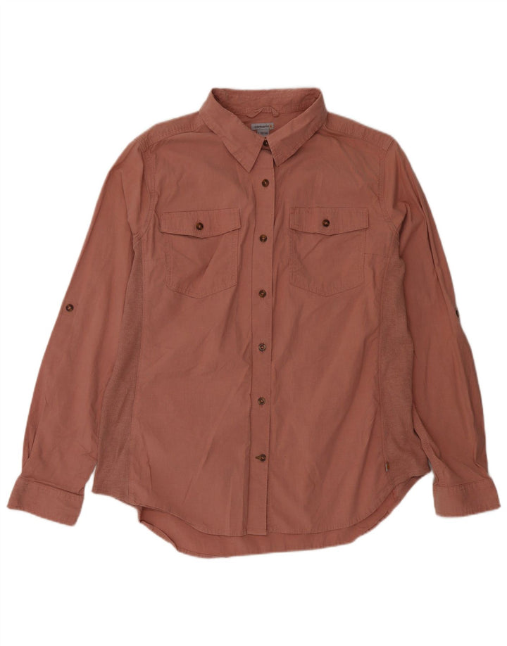 Carhartt Womens Shirt US 12/14 Large Pink Cotton