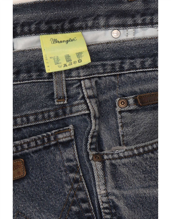 Wrangler Mens Texas Straight Jeans W35 L30 Blue Cotton